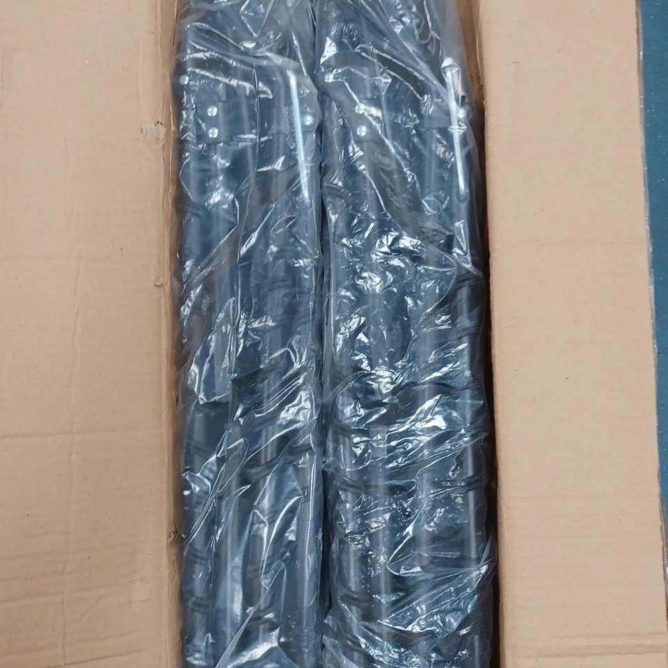 BOXED PAIR OF STUDIO ROYALE FOLDING LOUNGERS, IN BLACK