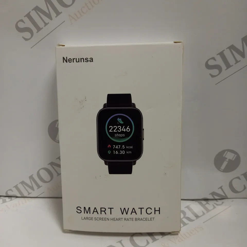 BOXED NERUNSA SMART WATCH LARGE SCREEN HEART RATE MONITOR BRACELET 