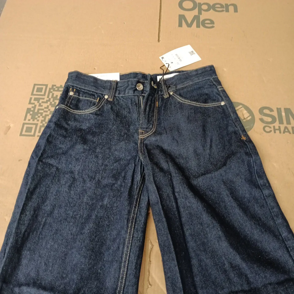 BERSHKA WOMEN'S DARK DENIM JEANS – UK 6 (EU 34)