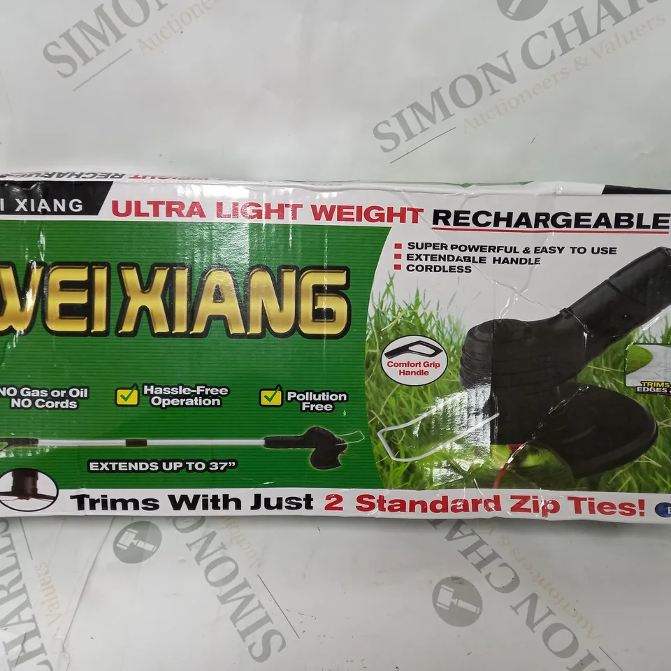 BOXED WEI XIANG ULTRA LIGHTWEIGHT RECHARGEABLE GARDEN TRIMMER