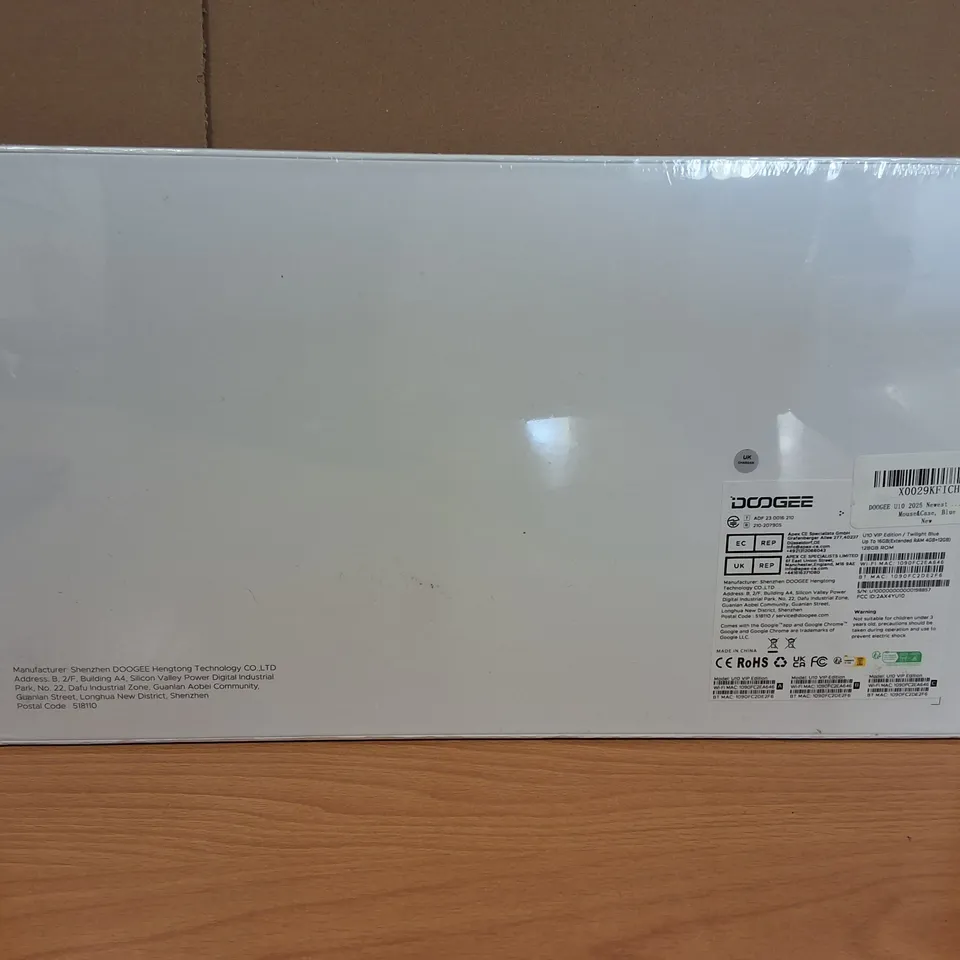 SEALED DOOGEE U10 VIP EDITION 128GB / 16GB 10.1" ANDROID TABLET IN TWILIGHT BLUE
