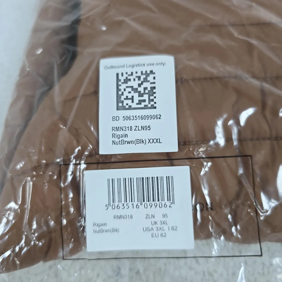 REGATTA GREAT OUTDOORS MEN'S JACKET – UK 3XL – NUT BROWN/BLK