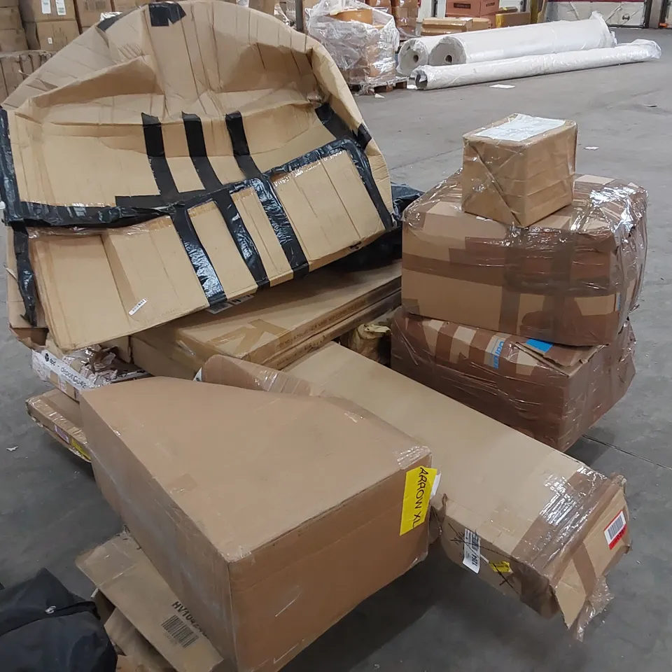 PALLET OF ASSORTED FURNITURE AND CONSUMER PRODUCT PARTS 