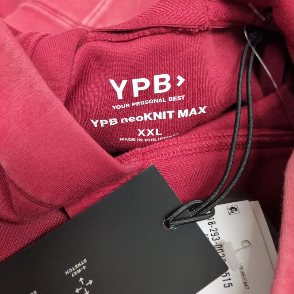 YOUR PERSONAL BEST NEOKNIT MAX HOODIE IN RED - XXL