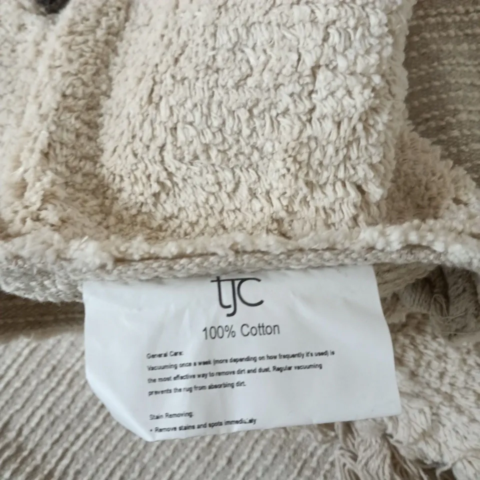 TJC CREAM AND BROWN RUG
