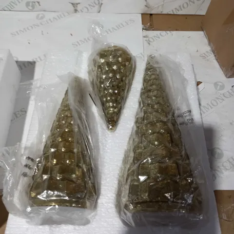 ALISON CORK SET OF MERCURY GLASS TREES