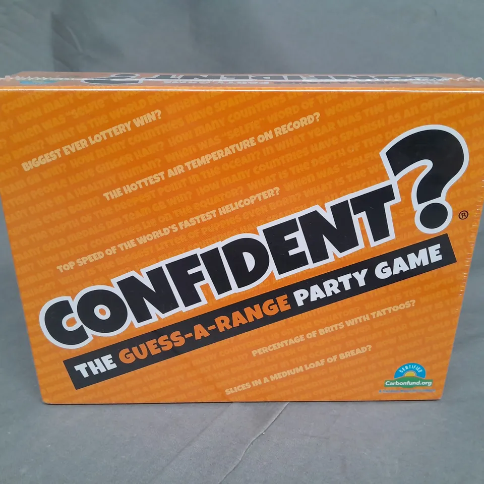 SEALED CONFIDENT GUESS-A-RANGE PARTY GAME