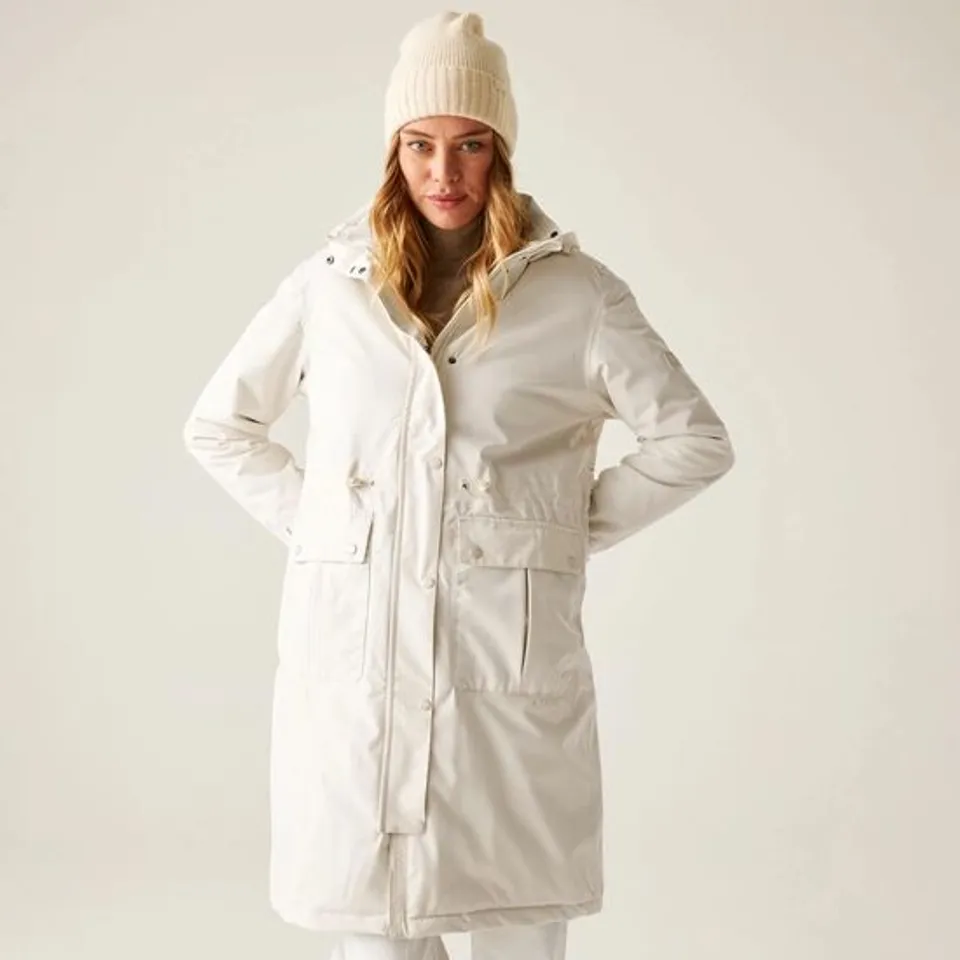 BRAND NEW REGATTA WOMEN'S YANNTA WATERPROOF INSULATED JACKET IN BEIGE - UK 8