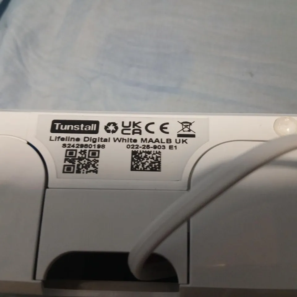 TUNSTALL LIFELINE DIGITAL WHITE BASE UNIT – UK MEDICAL ALERT SYSTEM