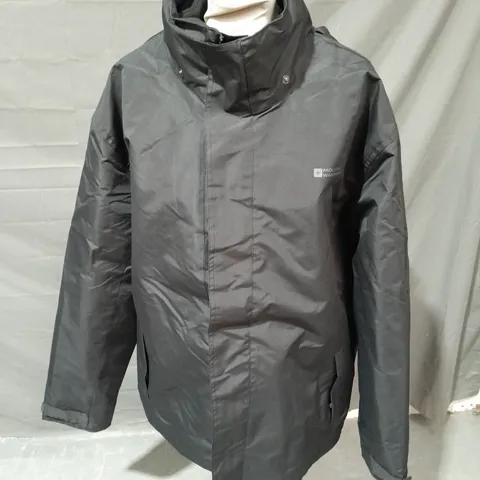 MOUNTAIN WAREHOUSE BLACK JACKET WITH HOOD - XL