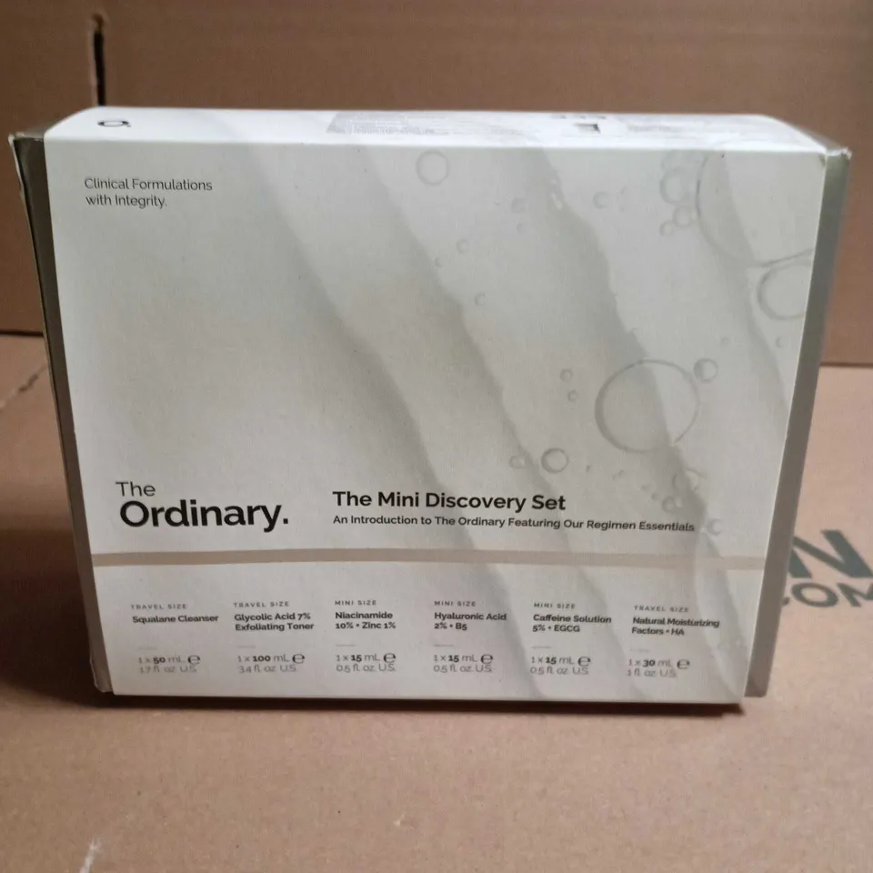 THE ORDINARY MINI DISCOVERY SET – TRAVEL SIZE SKINCARE (BOXED)