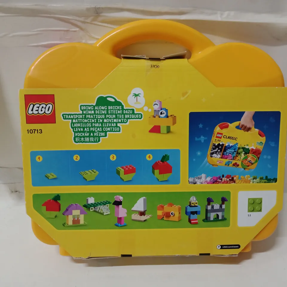 LEGO CLASSIC 10713 CREATIVE BRICKS IN YELLOW CARRY CASE (BOXED)