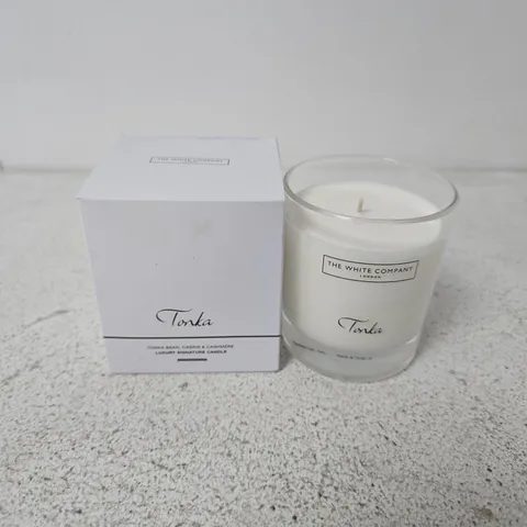 BOXED THE WHITE COMPANY TONKA LUXURY SIGNATURE CANDLE (210G)