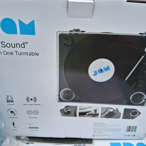 BOXED JAM 'SOUND' ALL IN ONE TURNTABLE