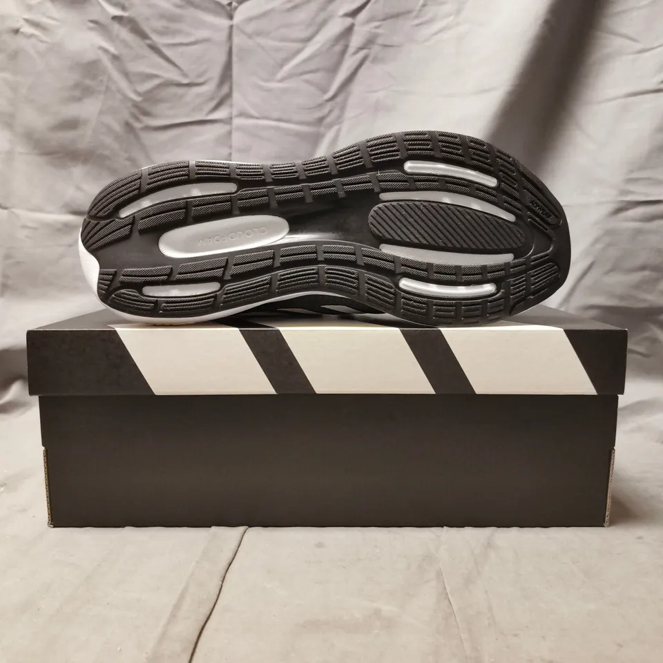 BOXED PAIR OF ADIDAS RUNFALCON 3.0 WOMEN'S SHOES IN GREY/WHITE/PINK SIZE UK 6