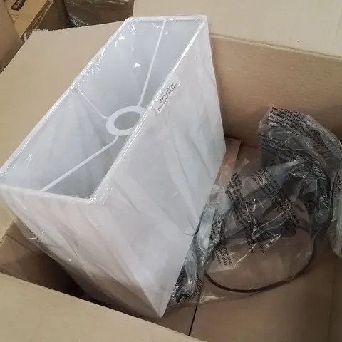 BOXED AIRIANNA 40.5CM RECTANGLE SLIMLINE TABLE LAMP (1 BOX)
