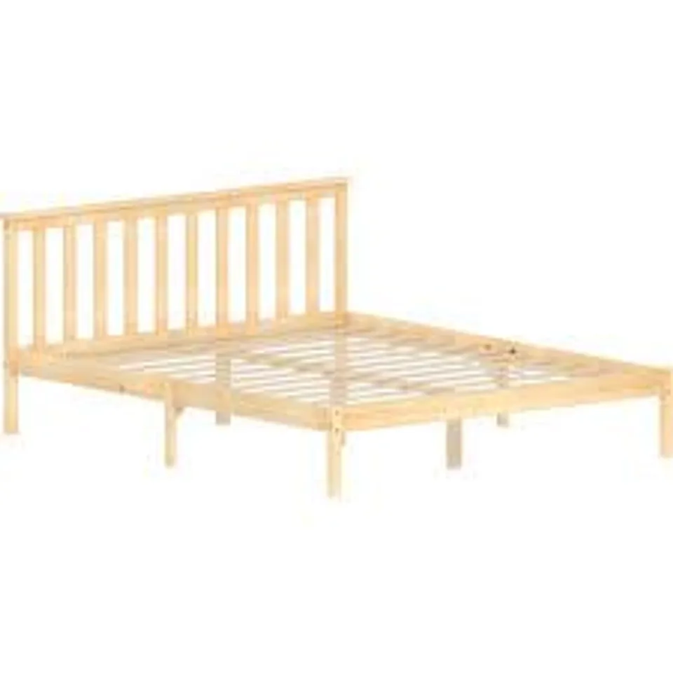 BOXED VIDA DESIGNS MILAN KING SIZE PINE LOW FOOT WOODEN BED FRAME