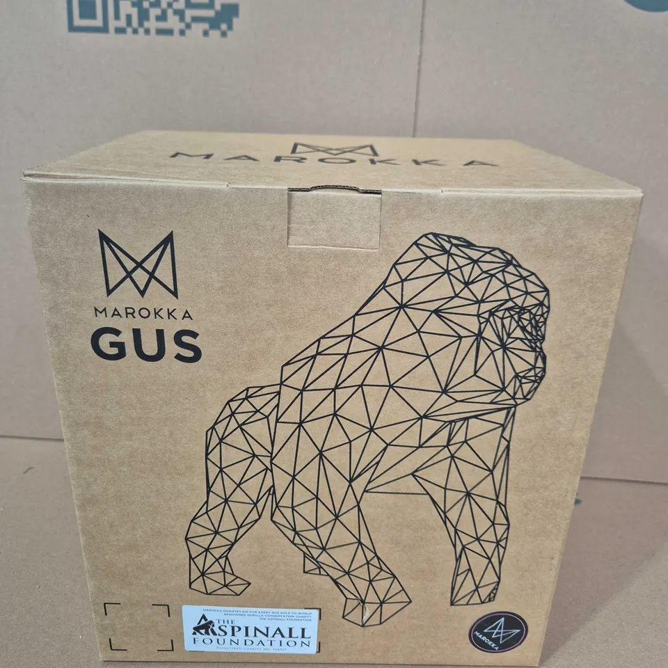 BOXED GUS" GORILLA GEOMETRIC SCULPTUR