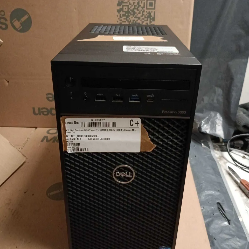 UNBOXED DELL PRECISION 3650 TOWER PC – INTEL CORE I7-11700K, 16GB RAM, NO STORAGE