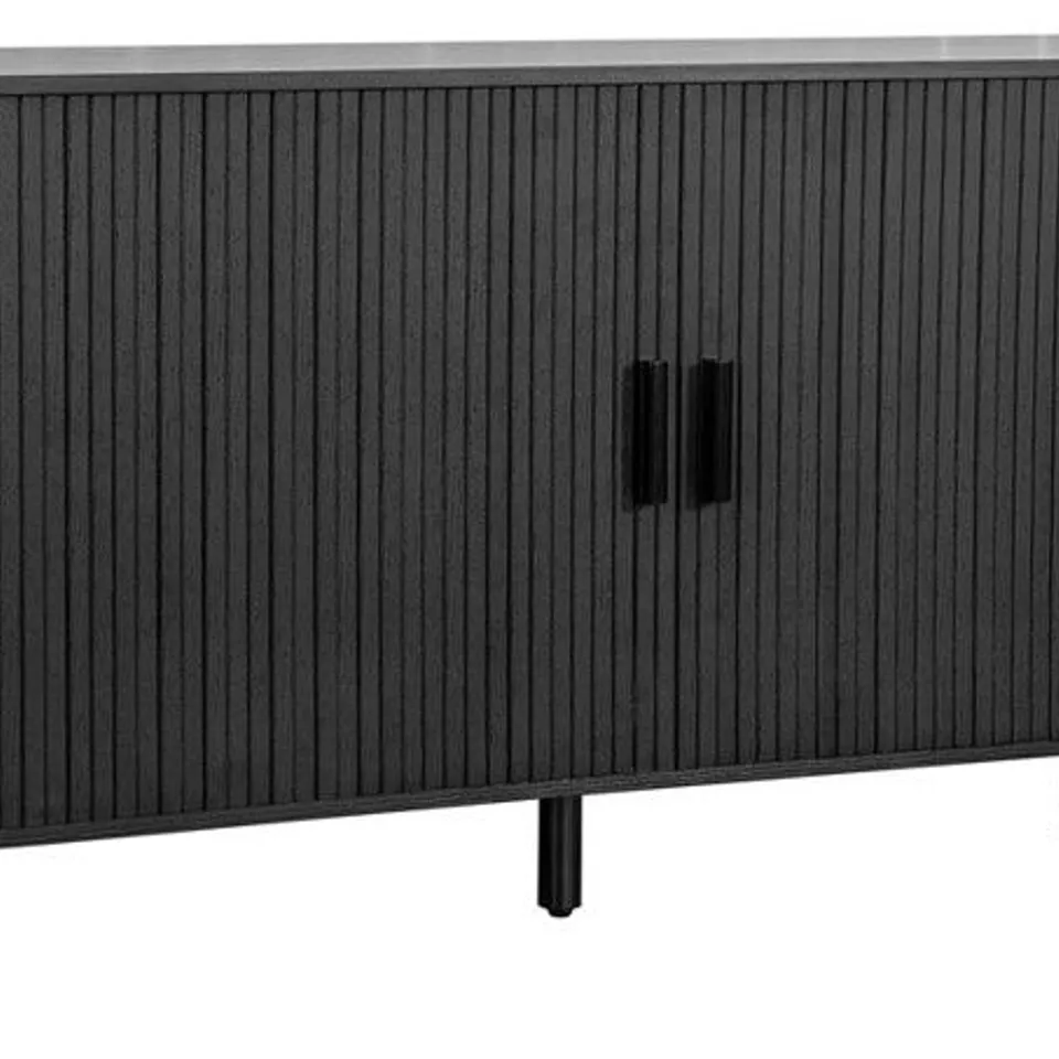 BOXED AXEL 2 DOOR FLUTED SIDEBOARD BLACK