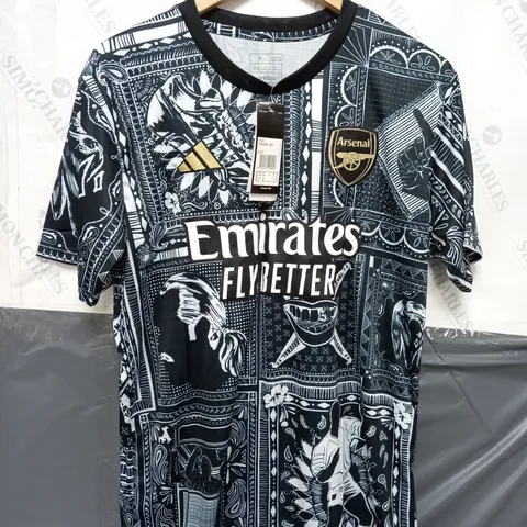 ADIDAS ARSENAL X IAN WRIGHT SPECIAL EDITION SHIRT - MEDIUM