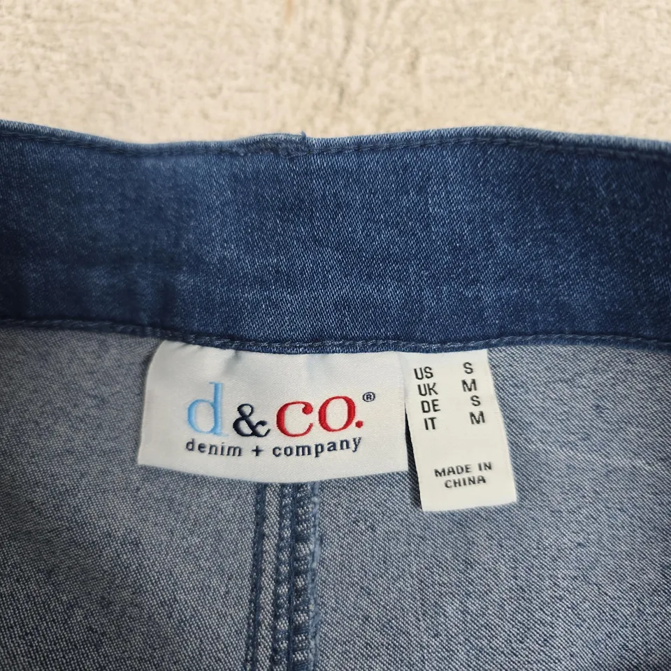 d&co. Denim & Co Jeans – Women's Wide-Leg Denim Trousers, Mid-Wash, Size M