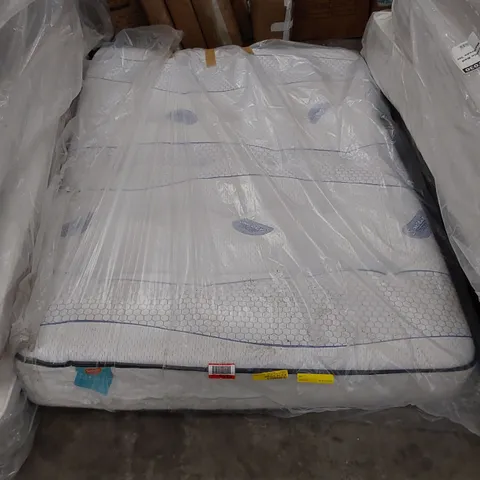 QUALITY BAGGED COOL BLUE POCKET SPRUNG 4'6" DOUBLE SIZED MATTRESS