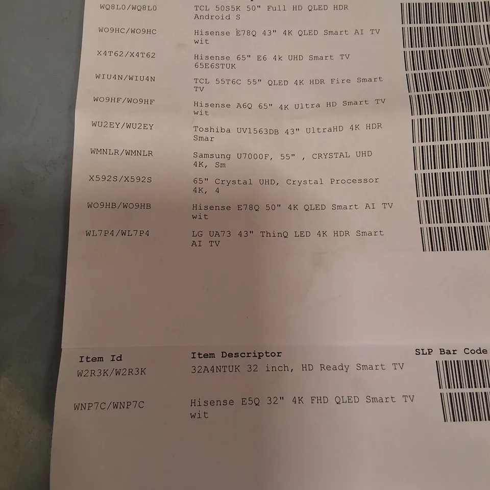 PALLET CONTAINING 12 ASSORTED DAMAGED TVS