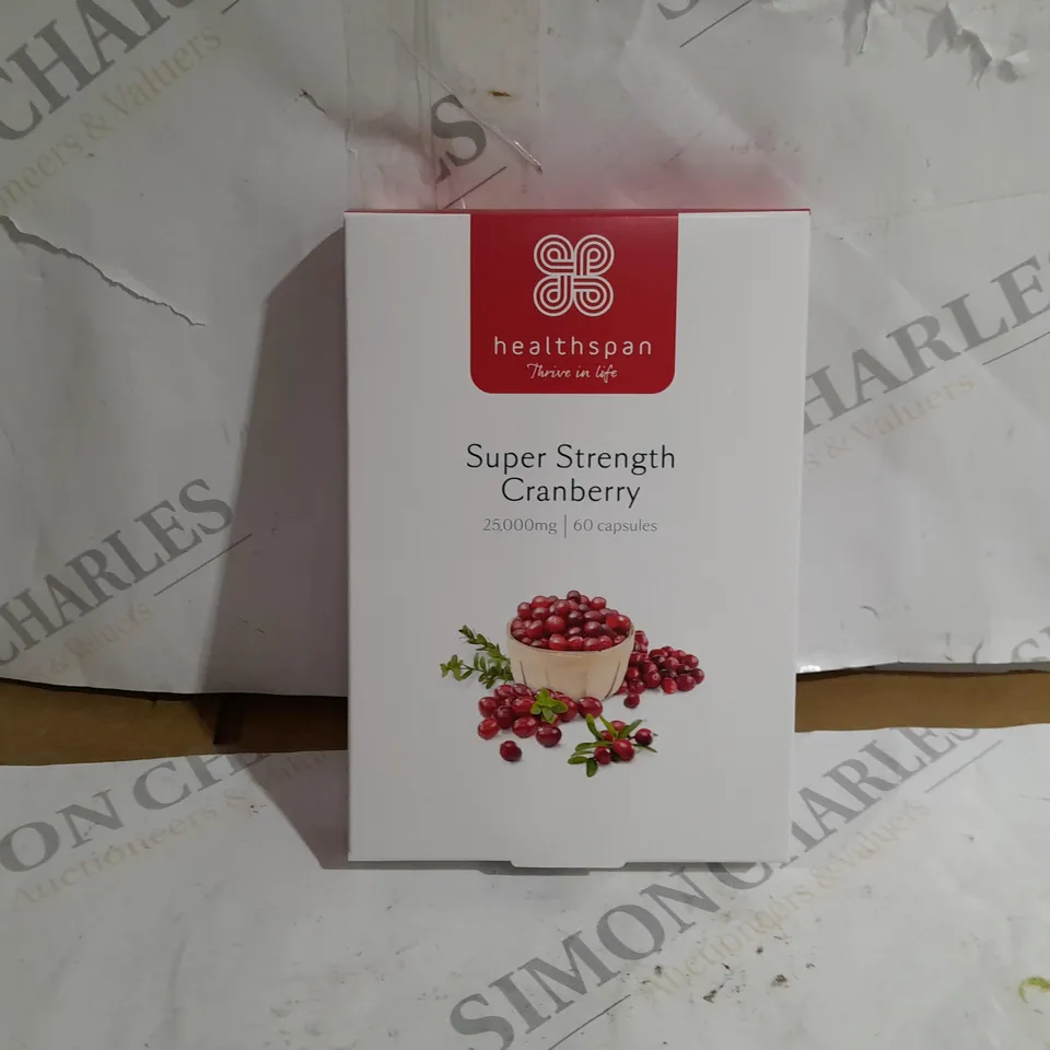 HEALTHSPAN SUPER STRENGTH CRANBERRY 60 CAPSULES 25,000MG