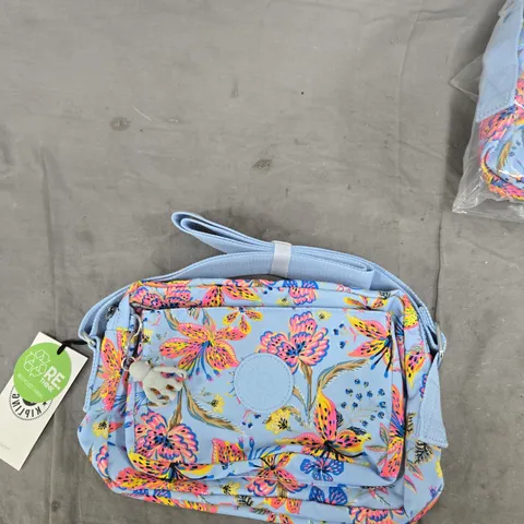 KIPLING CROSSBODY BAG – FLORAL PRINT, BLUE