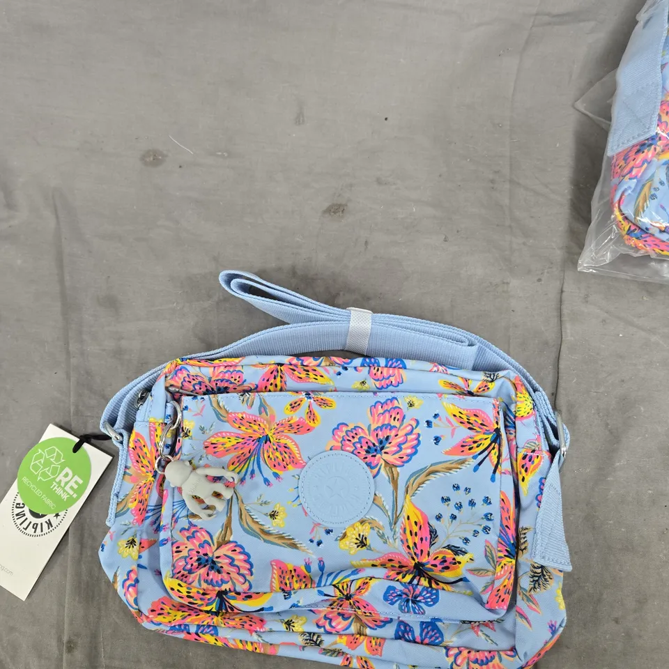 KIPLING CROSSBODY BAG – FLORAL PRINT, BLUE