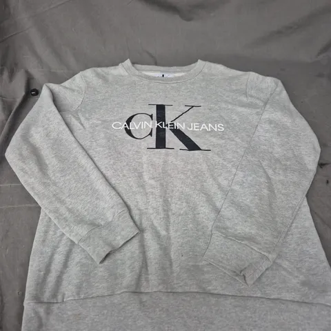 CALVIN KLEIN JEANS GREY SWEATSHIRT – XS