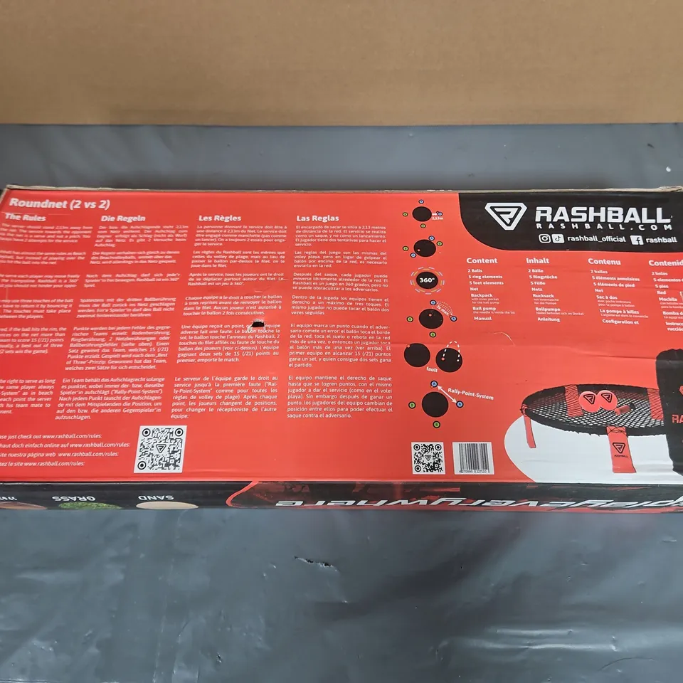 RASHBALL ROUNDNET PRO SET OUTDOOR GAME - BOXED