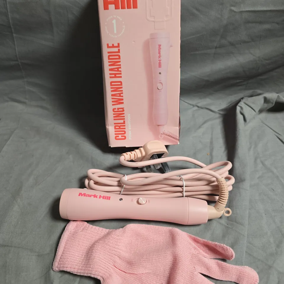 MARK HILL CURLING WAND & HANDLE – PINK EDITION