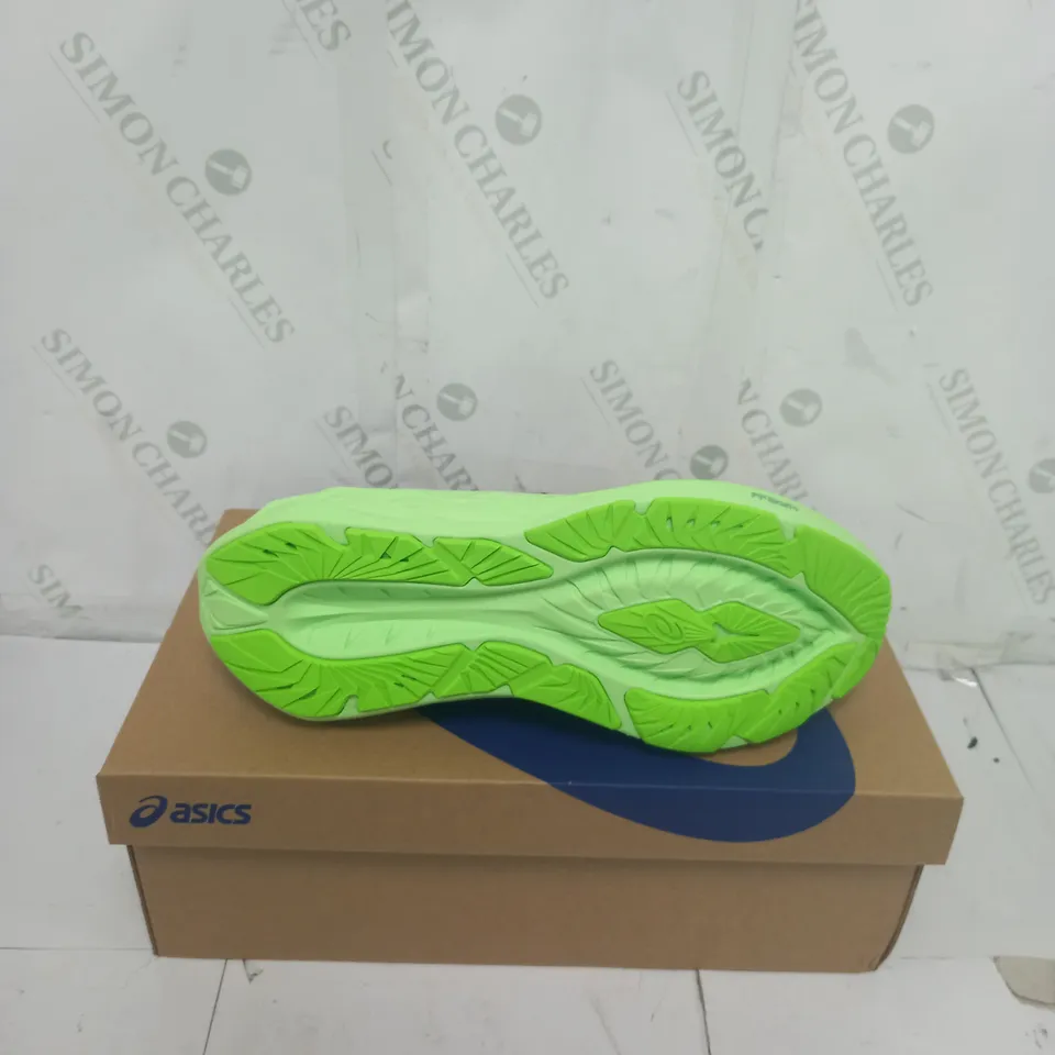 ASICS MENS NOVABLAST 4 - ILLUMINATE GREEN/LIME BURST - NEUTRAL SIZE 8.5 