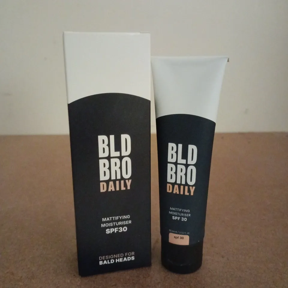 BOXED BLD BRO DAILY SPF 30 MATTIFYING GEL MOISTURISER FOR BALD MEN 60ML