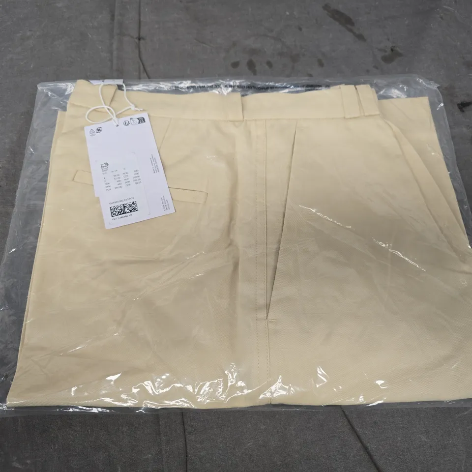 & OTHER STORIES LINEN BLEND TROUSERS – BEIGE SIZE 38 UK