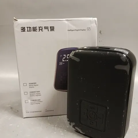 BOXED WIRELESS DIGITAL DISPLAY MULTIFUNCTIONAL AIR COMPRESSOR