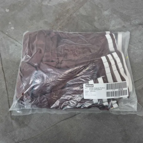 BAGGED ADIDAS ORIGINALS FIREBIRD LOOSE TRACK PANTS IN BROWN - LARGE