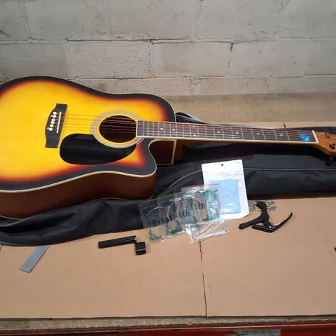 MX BY 3RD AVE ACOUSTIC‑ELECTRIC STEEL‑STRING GUITAR IN SUNBURST FINISH