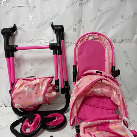 BOXED COSATTO UNICORN PRINT WONDER DOLL PRAM