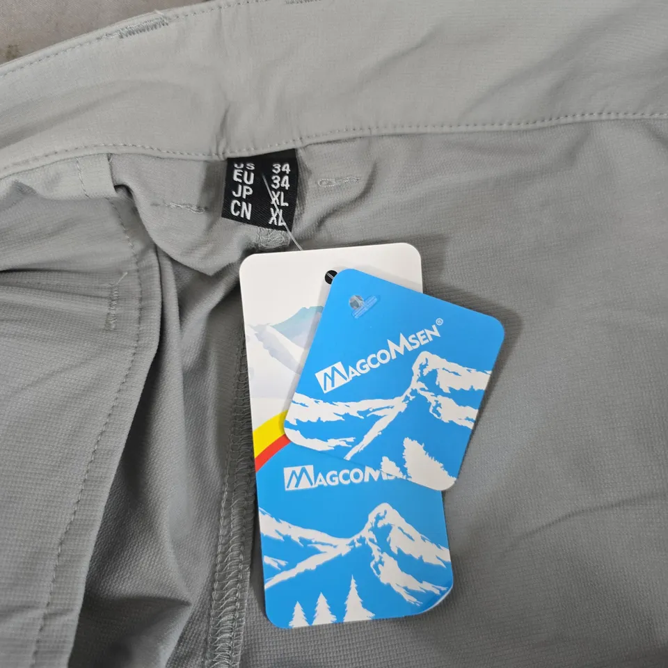 Magcomsen Grey Cargo Pants – Men’s UK 34 (US 34, EU 34)