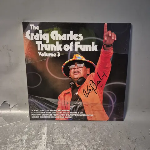 THE CRAIG CHARLES TRUNK OF FUNK VOLUME 3 SIGNED VINYL 