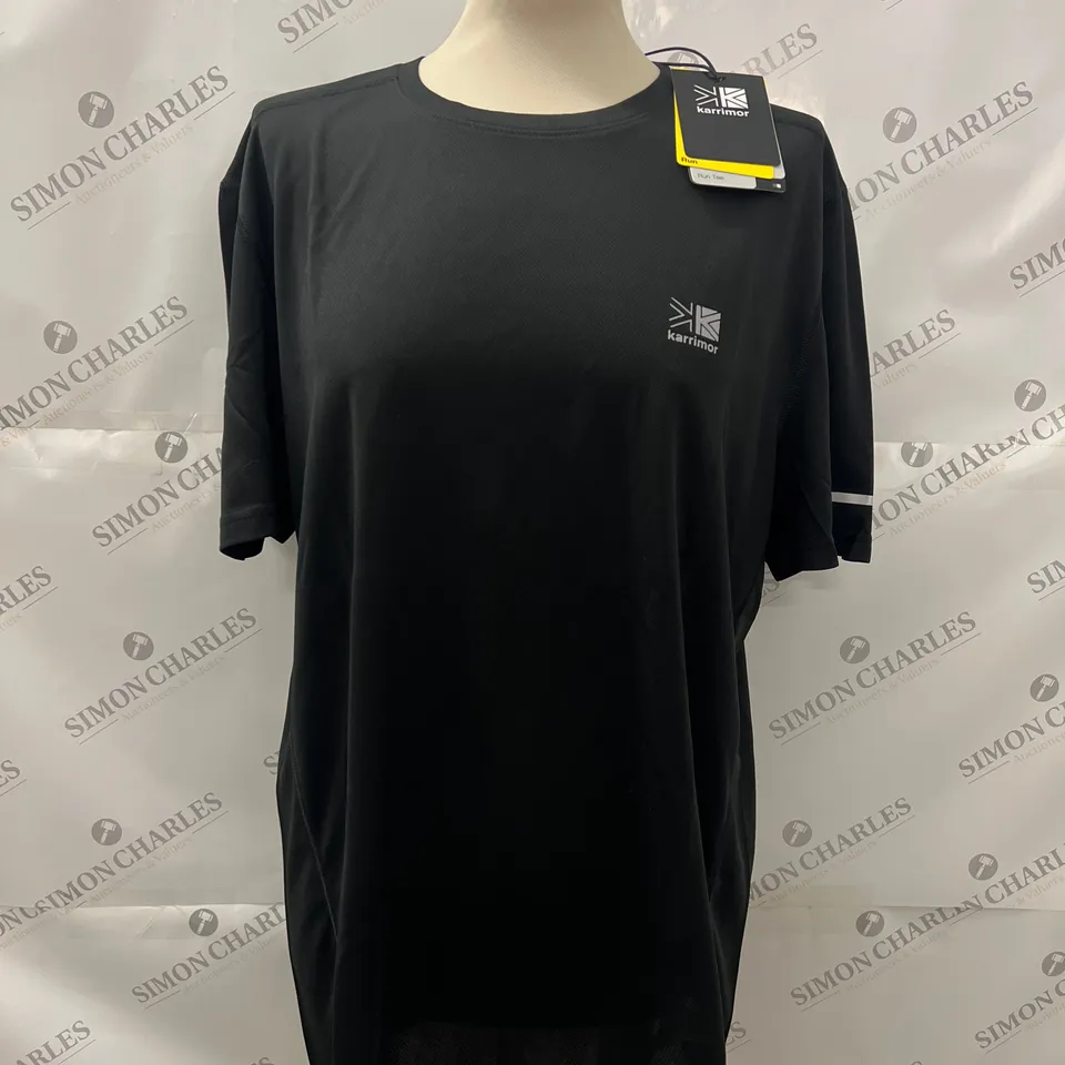 KARRIMOR RUN SHORT SLEEVE T SHIRT IN BLACK SIZE XL