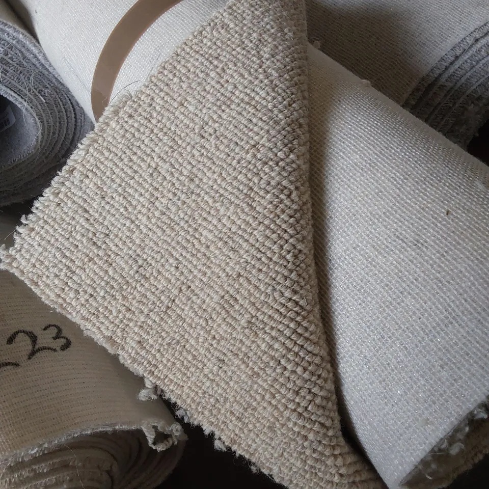 ROLL OF QUALITY RARE BREEDS LOOP COTTON CARPET // SIZE: APPROX 5 X 2.1m