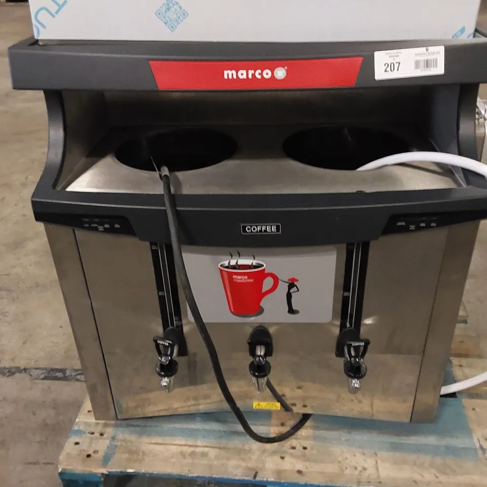  MARCO BEVERAGE SYSTEMS MAXIBREW TWIN 8.4KW BULK BREW FILTER COFFEE MACHINE