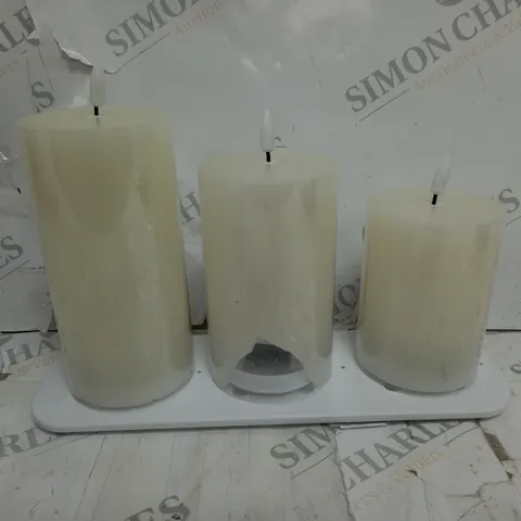 OUTLET HOME REFLECTIONS RECHARGEABLE LED CANDLES & CHARGING DOCK