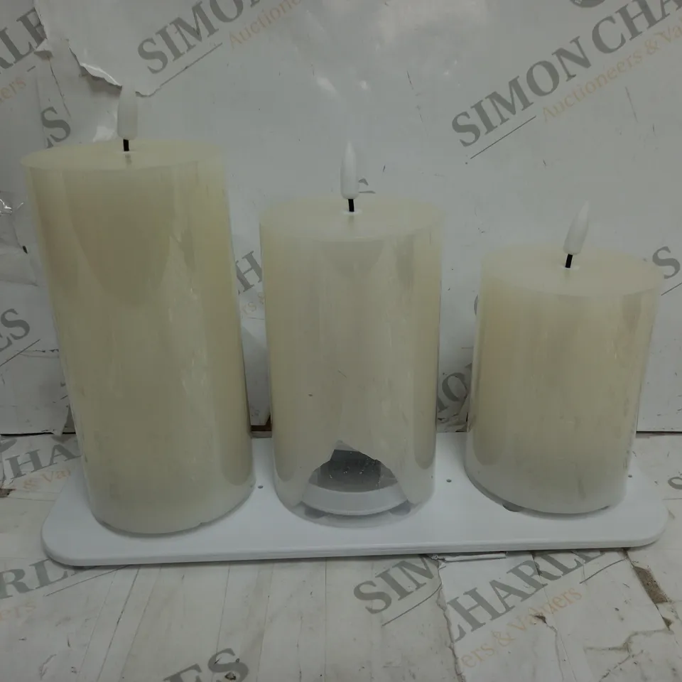 OUTLET HOME REFLECTIONS RECHARGEABLE LED CANDLES & CHARGING DOCK