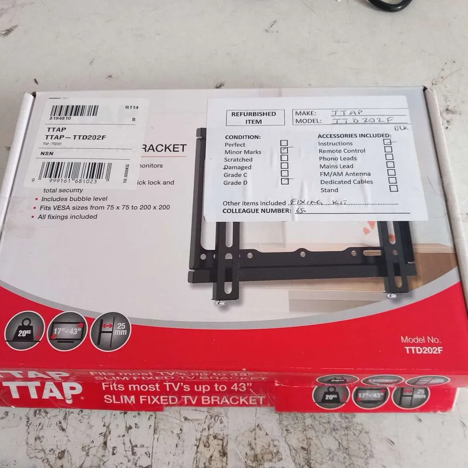 TTAP TTD202F ESW TV WALL BRACKET