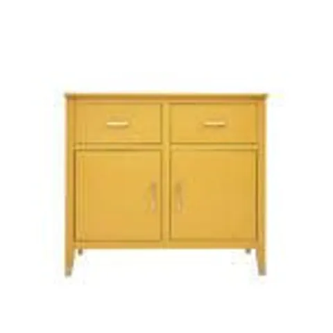 BOXED ALDENA 95CM SIDEBOARD - MUSTARD (1 BOX)